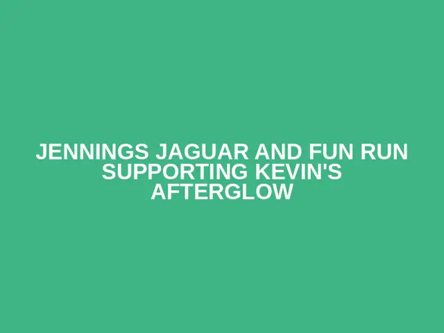Jennings Jaguar and Fun Run Supporting Kevin's Afterglow logo