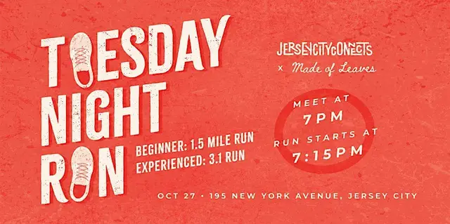 Jersey City Connects | Community Run Club (October) logo