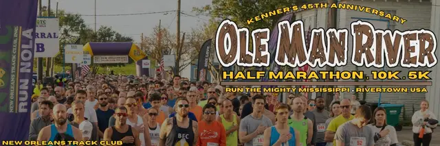 Kenner's Ole Man River Half Marathon logo