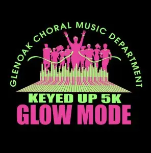 Keyed Up 5K - GLOW MODE logo