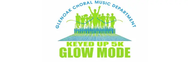Keyed Up 5K - GLOW MODE logo