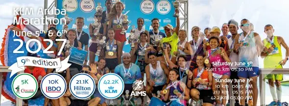 KLM Aruba Marathon logo