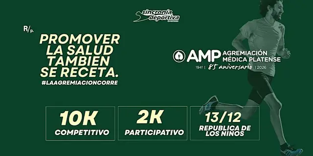 LA AGREMIACION CORRE 2026  - 10K/2K - República de los Niños -  M.B. Gonnet logo