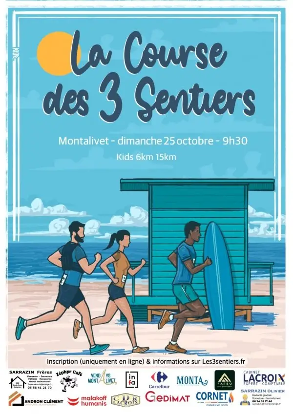 La Course des 3 Sentiers logo