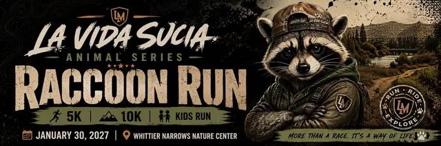 La Vida Sucia Animal Series: Raccoon Run 5K • 10K • Kids Run logo