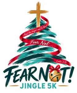 Fear Not. Jingle 5k logo