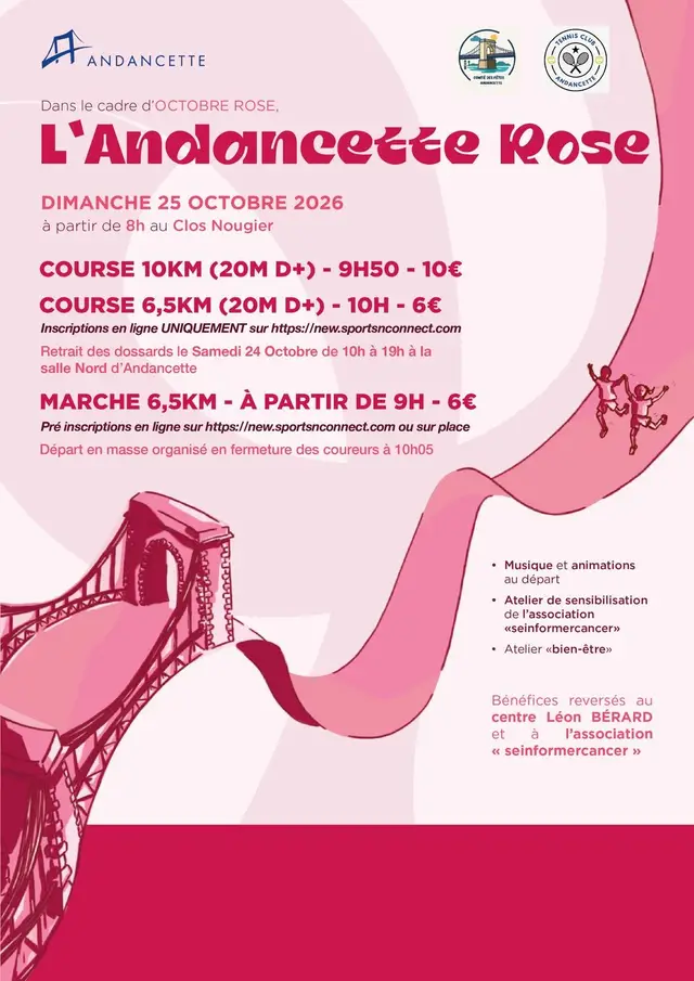 L'ANDANCETTE ROSE 3ème Édition logo
