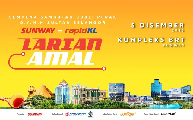 Larian Amal Sunway-Rapid KL sempena sambutan Jubli Perak D.Y.M.M Sultan Selangor logo