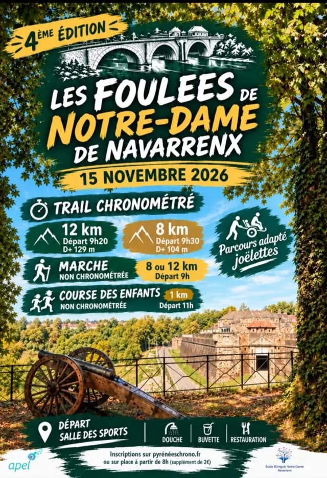 Les Foulées de Notre Dame logo