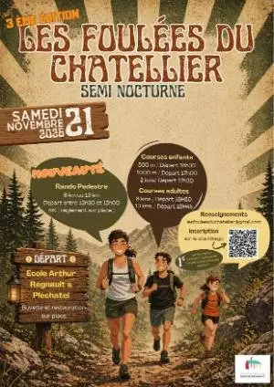 Les foulées du Chatellier 3ème édition logo