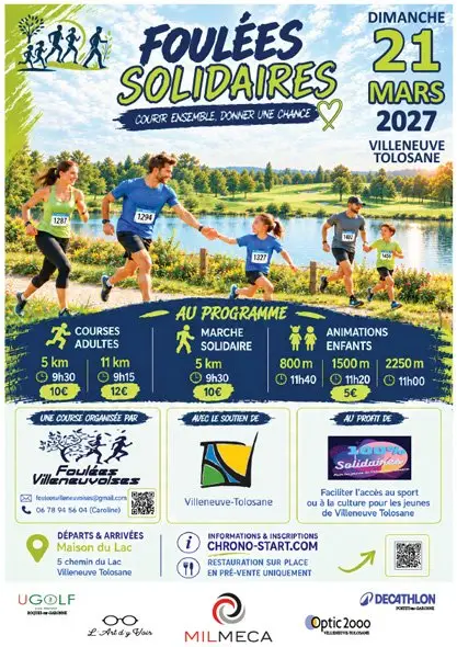 LES FOULÉES SOLIDAIRES logo