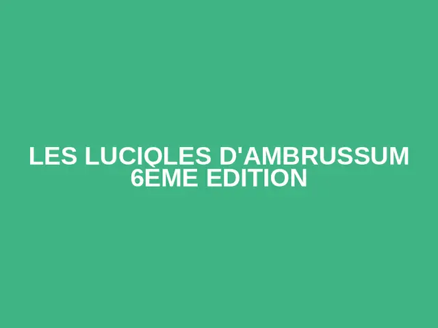 LES LUCIOLES D'AMBRUSSUM 6ÈME EDITION logo