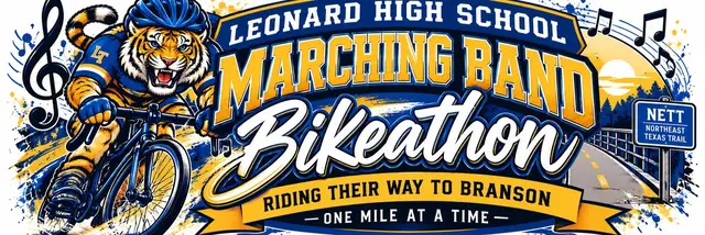 LHS Marching Band Bikeathon logo