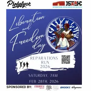 Liberation and Freedom Days Reparations Run/Walk logo