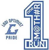 Lodi Optimist ONE MOTHER OF A RUN logo