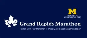 University of Michigan Health-West    Grand Rapids Marathon logo
