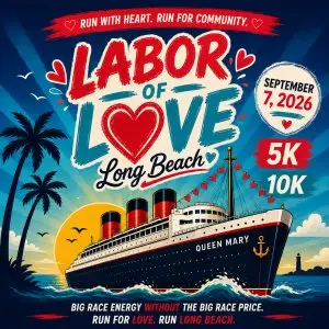 Long Beach Labor Day Run - Labor of Love 5K, 10K,  Kids Dash logo