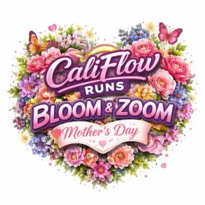 Long Beach Mother's Day Bloom & Zoom 5K, 10K, Half Marathon by Califlow Runs logo