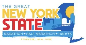 "LOOP THE LAKE" The Great New York State Marathon Weekend logo
