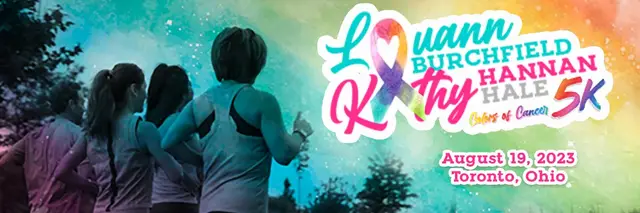 LouAnn Burchfield/Kathy Hannan Hale Colors of Cancer Memorial 5K Color Run/Walk and 1k Kids Fun Runo logo