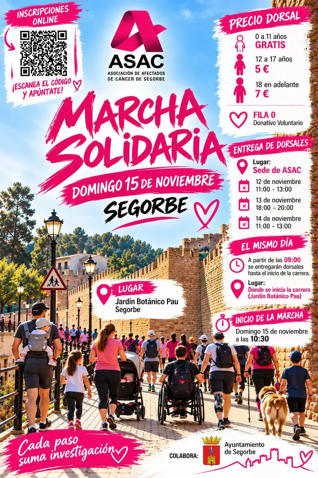 Marcha solidaria Asac(Afectados de cáncer Alto Palancia) 2026 logo