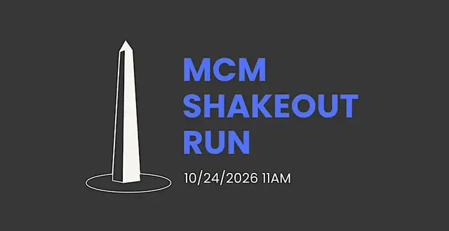 Marine Corps Marathon Shakeout Run logo