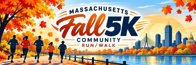Massachusetts Fall Community 5K. logo
