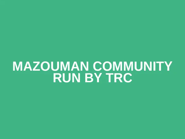 Mazouman community run by TRC logo