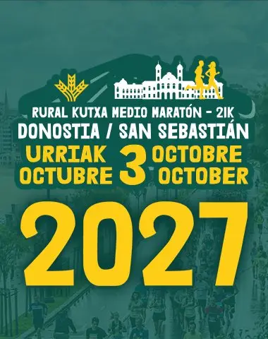 Medio Maratón San Sebastián Rural Kutxa 2027 logo