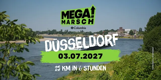 Megamarsch 25/6 Düsseldorf 2027 logo
