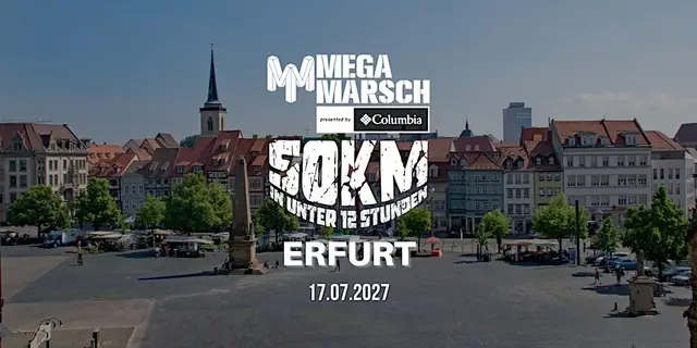 Megamarsch 50/12 Erfurt 2027 logo