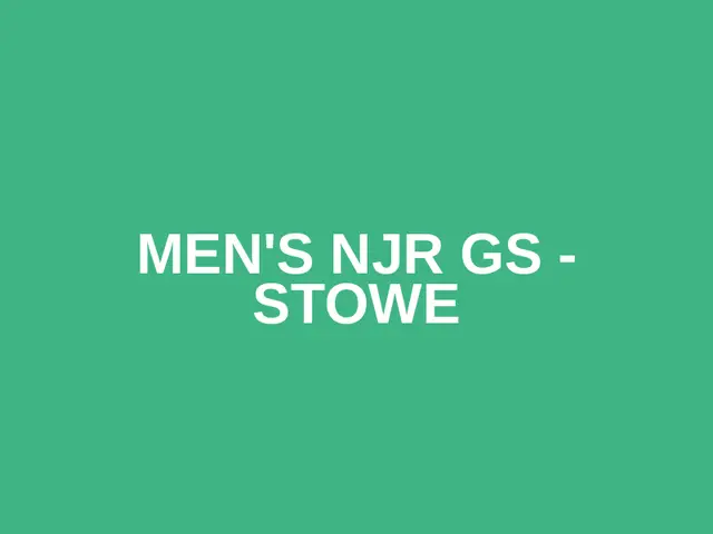 Men's NJR GS - Stowe logo