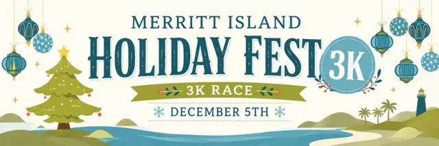 Merritt Island Holiday Fest 3K logo