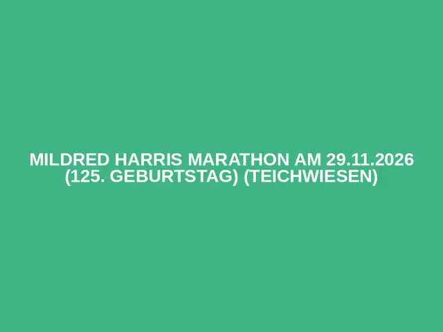 Mildred Harris Marathon am 29.11.2026 (125. Geburtstag) (Teichwiesen) logo