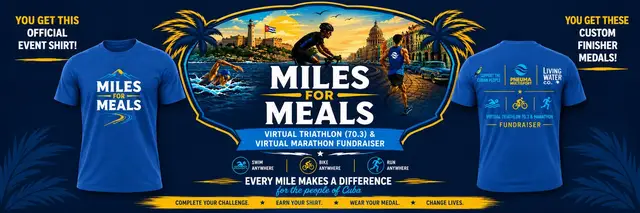 Miles For Meals Virtual Triathlon and Virtual Marathon logo