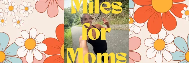 Miles for Moms ~petals to the pavement~ logo