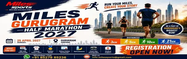 Miles Gurugram Half Marathon 2027 logo