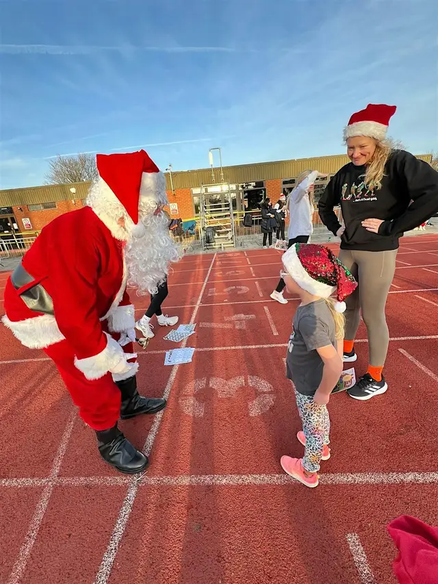 Mini Athletics Fun Run with Santa! logo