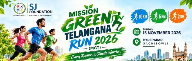 Mission Green Telangana Run 2026 logo