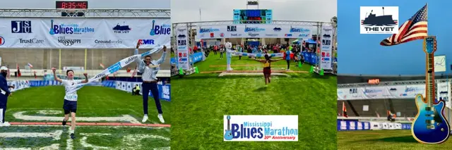 Mississippi Blues Marathon, Half, 10K & 5K logo