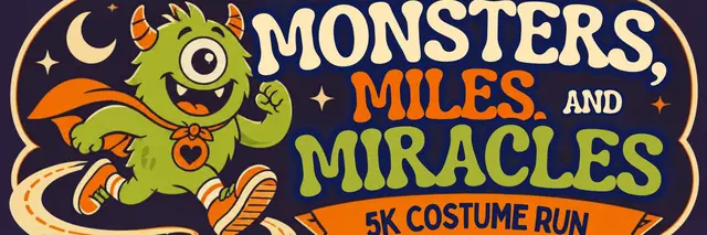 Monsters, Miles, and Miracles 5K logo