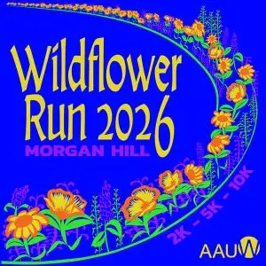 Morgan Hill AAUW Wildflower Run logo