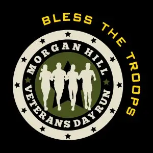 Morgan Hill Veterans Day  Run logo