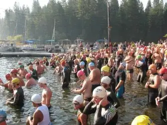 Mount Shasta Tinman Triathlon logo