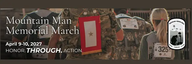 Mountain Man Memorial March logo