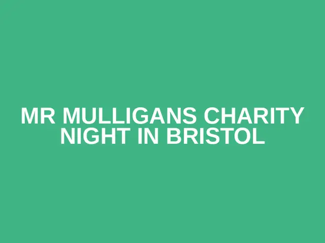 Mr Mulligans Charity Night in Bristol logo
