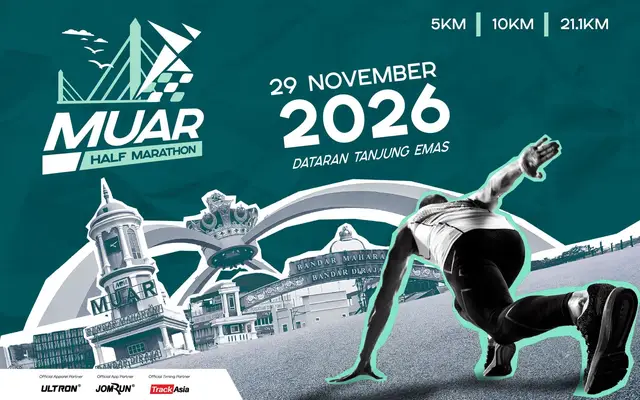 Muar Half Marathon Powered by JomRun® logo