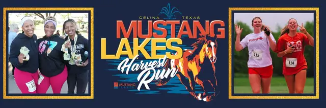 Mustang Lakes Harvest Run logo