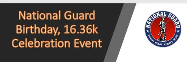 National Guard's Birthday, 16.36k Celebration Event logo