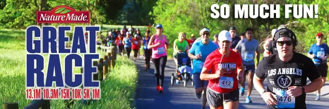 Nature Made Great Race: Half Marathon, 5K, 10K, 15K, 10M, 1M logo